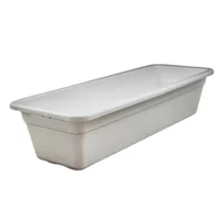 Matera Jardinera Rectangular En Plástico Grande 59 cm Color Blanco