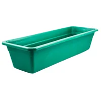 Matera Jardinera Rectangular En Plástico Grande 59 cm Color Verde