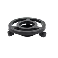 Soporte para Materas Rodachin Pequeño 22 cm 3 Rodachines Color Negro