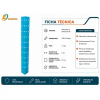 Angulo de 0.60m en Calibre de 1/8