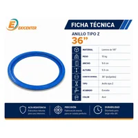 Anillo Tipo Z de Formaleta para Tubo de 36 Pulgadas
