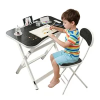 Mesa Escrito Plegable Pupitre Niños Multifuncional + Silla N