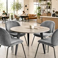 Mesa Circular Vli En Melaminico Supercor 18 Mm Color a Elegir
