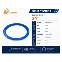 Anillo Tipo Z de Formaleta para Tubo de 24 Pulgadas