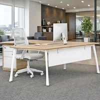 Puesto de Trabajo Con Retorno y Cajonera Combinado
