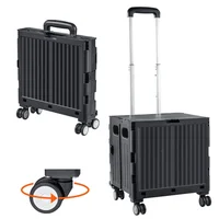 Carro para Compras Plegable Negro