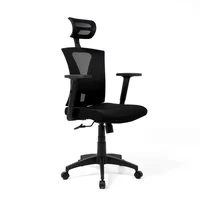 Silla de Oficina Presidente Niza Con Cabecera y Apoyo Lumbar Ergonomus