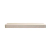 Repisa Flotante Resistente Curva 59.5x24.5x4 cm Gris Claro