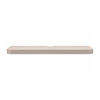 Repisa Flotante Resistente Curva 79.5x24.5x4 cm Gris Claro