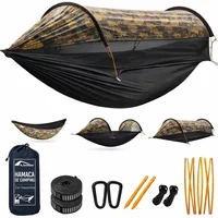 Hamaca Nailon Dos Personas 290x140 cm Travel Bird Camuflaje