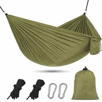 Hamaca de Nailon para 2 Personas de 259 cm OBTANIM - Verde y Militar