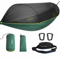 Hamaca de Nailon para 1 Persona de 269 cm Sunyear - Verde