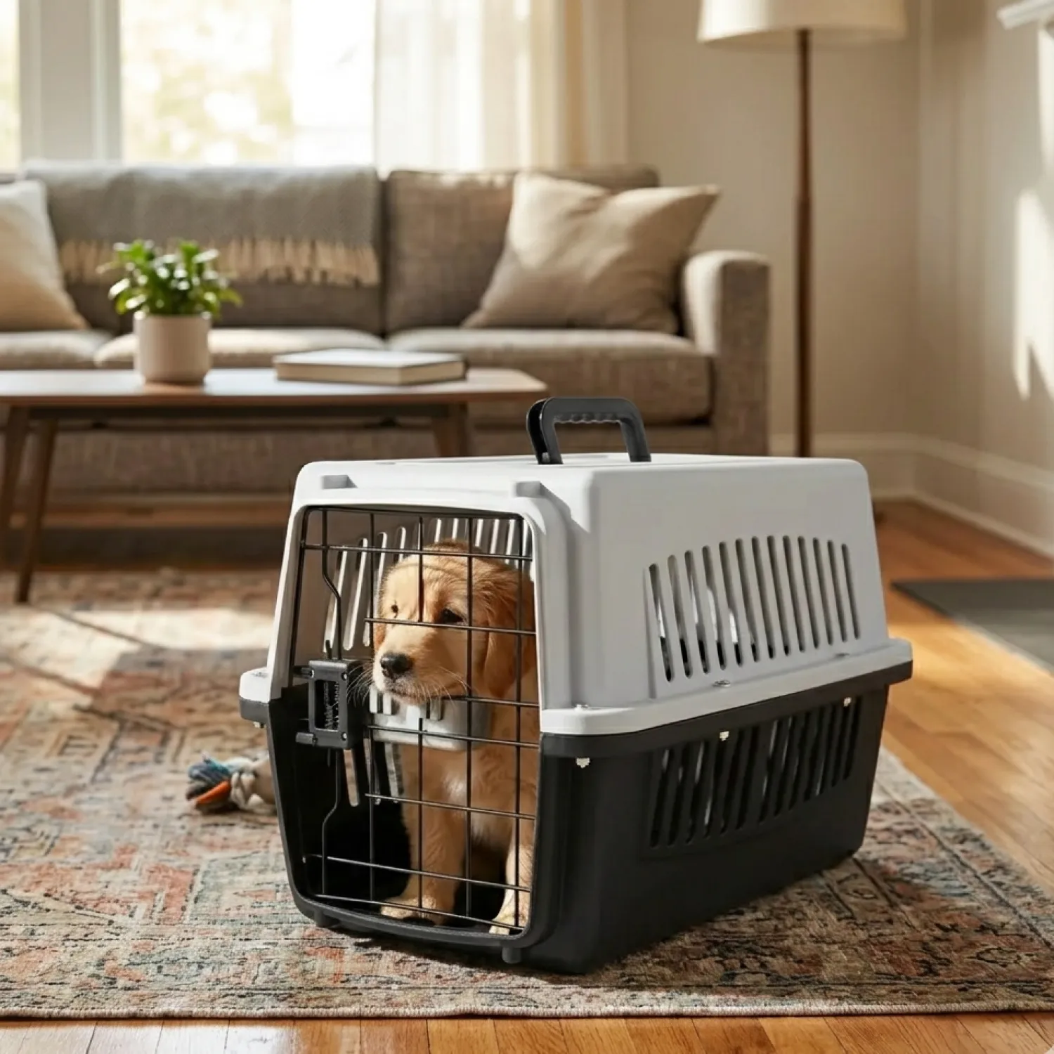 Guacal Cargador Plástico para Viajes Perros Gatos N 2