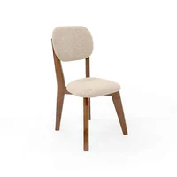 Silla de Comedor Adela 93x50x51.5 Tela Trigo