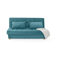 Sofá Cama Cambridge 90X185X90 Con Baul Tela Petroleo