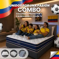 Combo Colchón Hotel Dreams Legend Doble 140 x 190 + Protector + Almohada + Cojín Tv