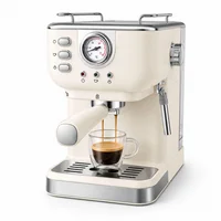 Cafetera Espresso Profesional De 20 Bar Capuchinera Beige