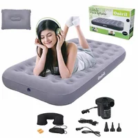 Colchón Inflable Individual 190 cm Largo x 99 cm Ancho 1 Persona Inflado Manual Onirii - Twin Matress Gris