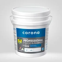 Pintura Professional Blanca 1era Mano y Acabado 5 Galones Corona
