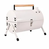 Asador Parrilla Barril Horno Portátil Bbq Carbón Con Tapa