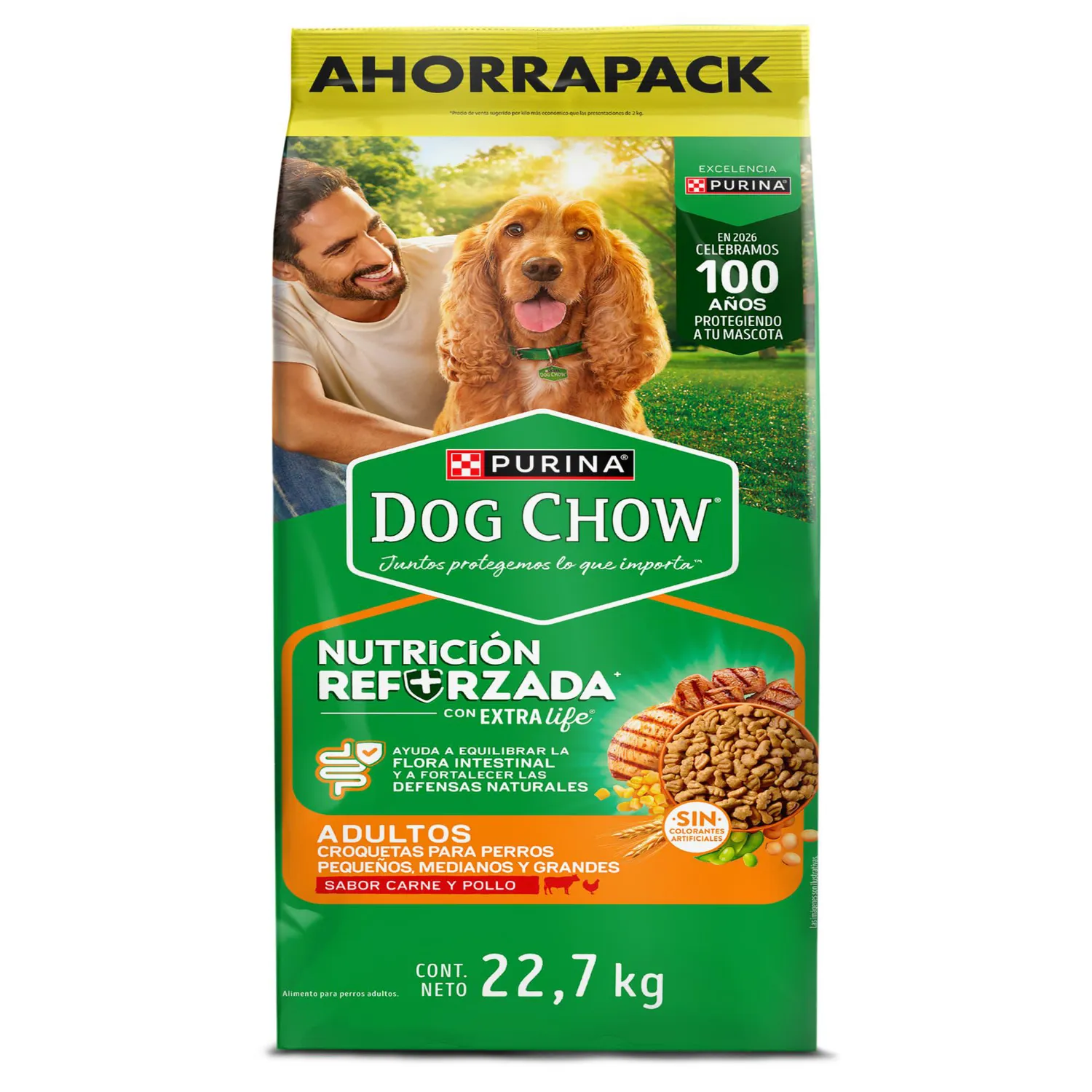 Comida para Perro Dog Chow Adulto Todos Los Tamaños X 22.7 Kg
