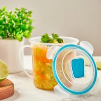 Mug Sopero Hermético Plástico 22 Onzas Transparente Persal