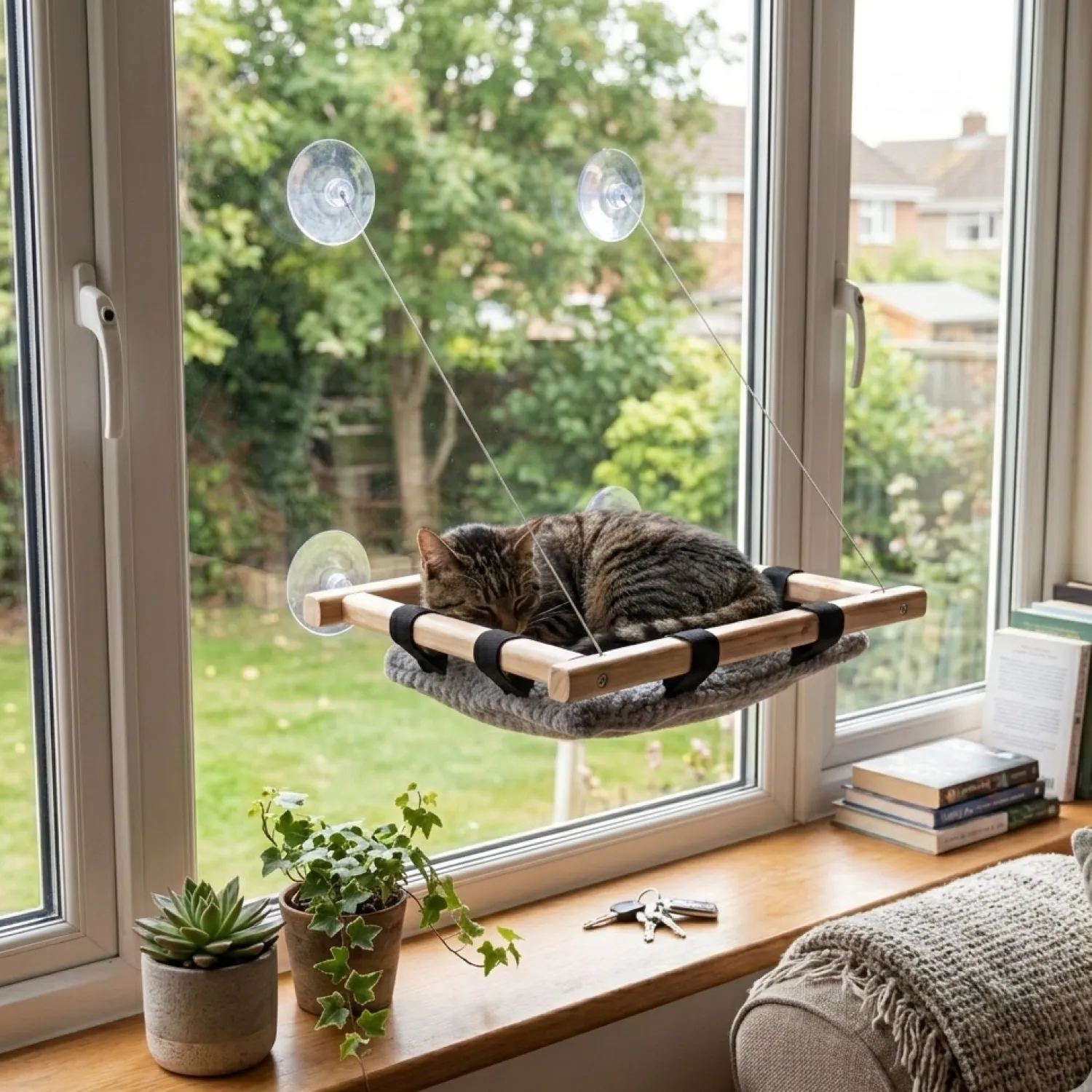 Hamaca de Ventana para Gatos En Pino