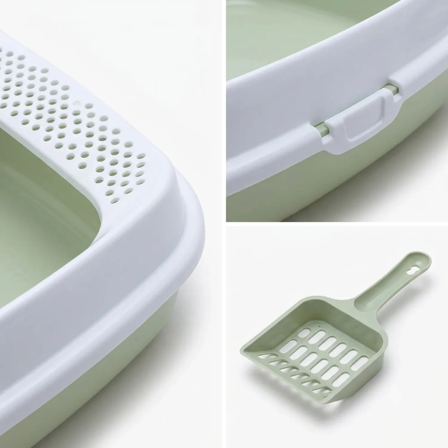 Arenera Caja Baño para Gatos Con Pala 4