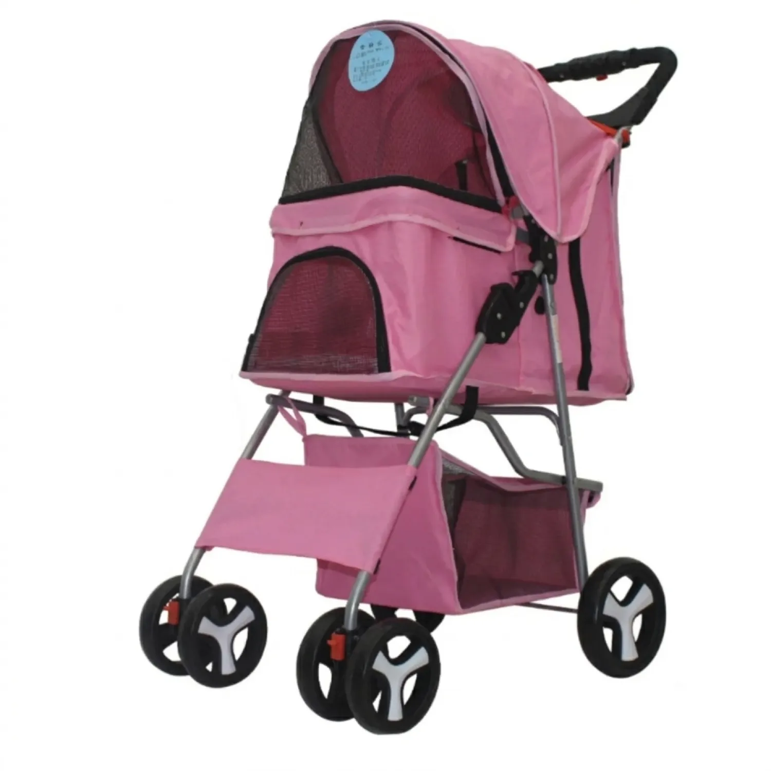 Coche para Mascotas Mediano Alto 102 Ancho 47 Fondo 66 Rosado