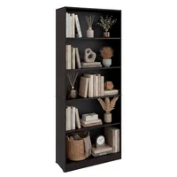 Biblioteca Básica 180x74x29 Rta Chocolate Oscuro