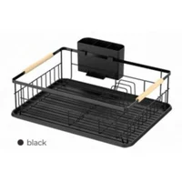 Escurridor de Platos Nova Negro Metálico