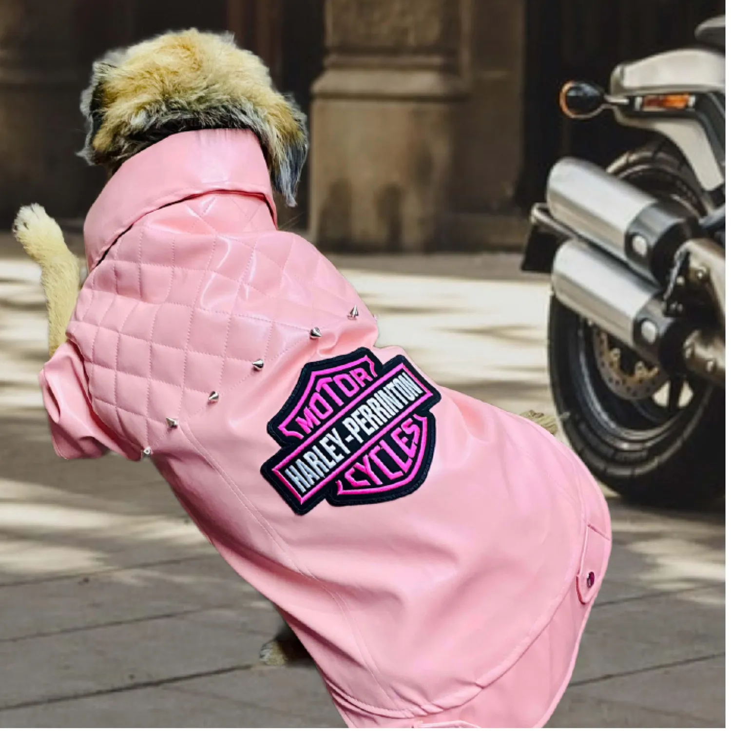 Chaqueta Harley Rosada L