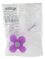 Pomo Abs Flor Morado 50 mm