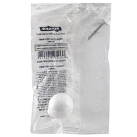 Pomo Bola Abs Blanco Brillo 29 Mm