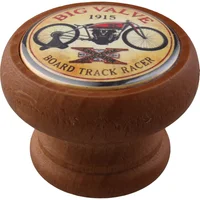 Pomo Madera Miel Big Valve 40 mm