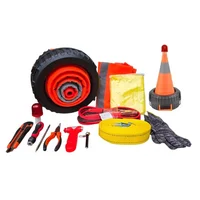 Kit Emergencia Carretera Cono y Baliza Luz Roja 14 Piezas Portátil Jys080