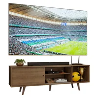 Centro de Entretenimiento Mesa para Tv Torino Hasta 80 Pulgadas Marrón (patas Marrón)