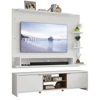 Centro de Entretenimiento para Tv Metz Mesa y Panel Hasta 60 Pulgadas Blanco