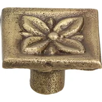 Botón Flor Bronce 26 Mm