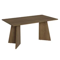 Mesa de Comedor Rectangular 6 Puestos Marrón