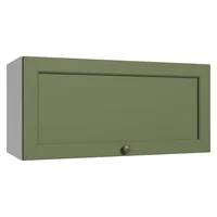 Mueble de Cocina Superior Vik 70 cm 1 Puerta Abatible Blanco/verde Mate Madesa
