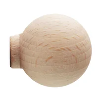 Botón Madera Haya Laca Crudo 30 mm