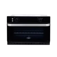 Horno Mixto Compacto 60x40 cm Negro Gas Natural 120v Haceb
