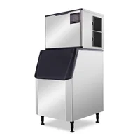 Máquina Fabricadora de Hielo Industrial 315 kg Tipo Cubo Acero Inoxidable