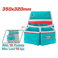 Cinturón Delantal Portaherramientas 10 Bolsillos Max 10kg Total Tools