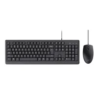 Combo Trust Teclado Mouse Primo Alámbrico Negro