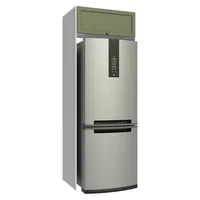 Mueble de Cocina para Nevera Vik 1 Puerta Abatible Blanco/verde Mate Madesa