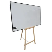 Pizarra Tablero Acrílico Liso Borrable 120x160 + Trípode Setx10