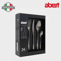 Juego de Cubiertos England 24 Piezas 6 Puestos Acero Inoxidable Plateado Abert