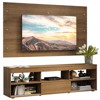 Centro de Entretenimiento para Tv Orlando Mesa y Panel Hasta 65 Pulgadas Marrón